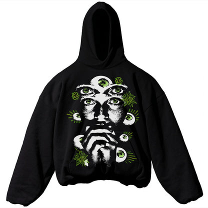 EYES BLACK HOODIE