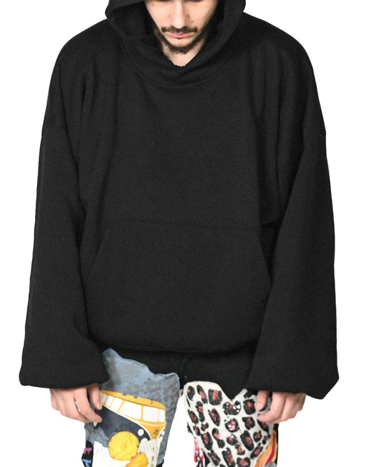 BLANK BLACK HOODIE